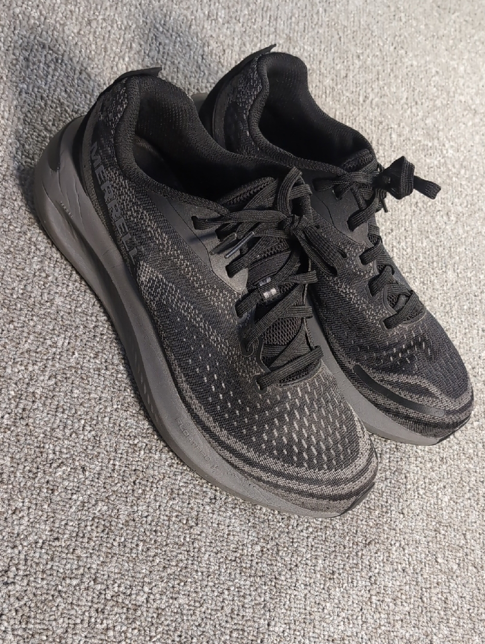 Merrell Morphlite Trail Running Shoes Size 8.0 in Black/Smoke Gray